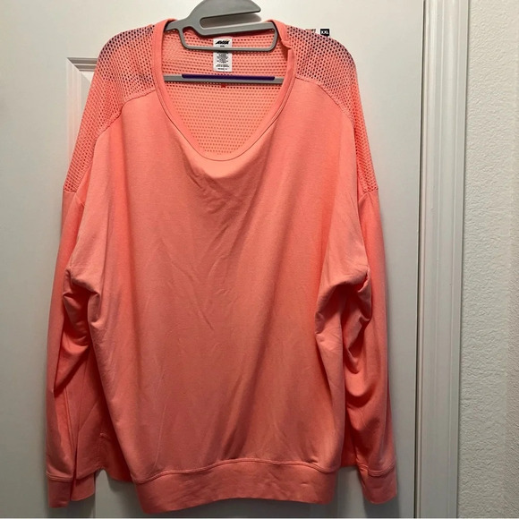 Avia Long Sleeve Athleisure Top w/Full Mesh Back - Size XXL - NWT - Picture 3 of 6